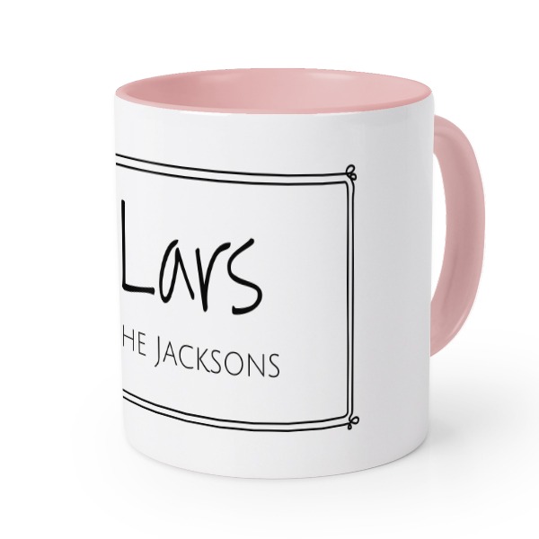 Farbige Tasse Rosa