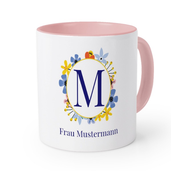 Farbige Tasse Rosa