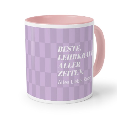 Farbige Tasse Rosa Farbige Tasse Rosa
