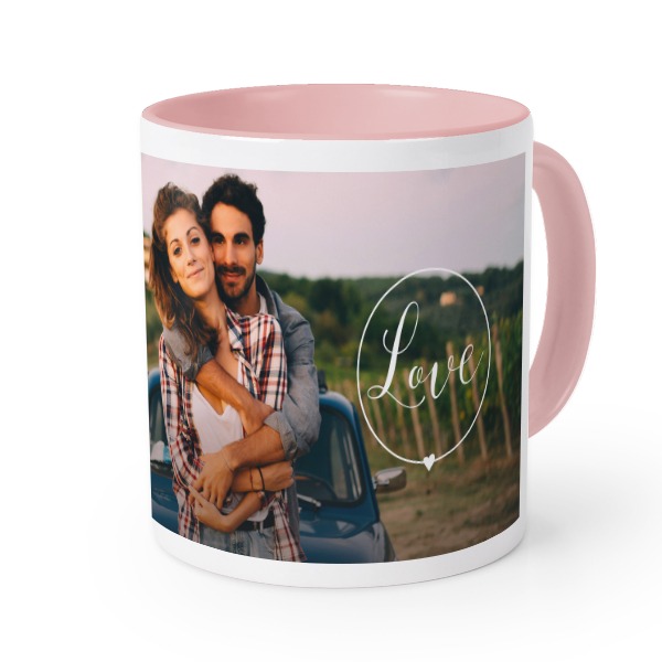 Farbige Tasse Rosa