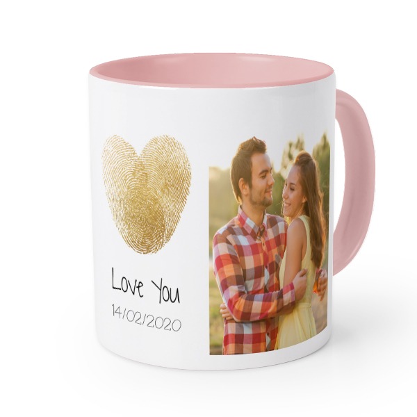 Farbige Tasse Rosa