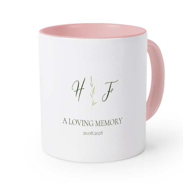 Farbige Tasse Rosa