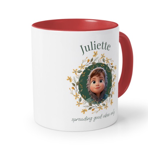 Farbige Tasse rot