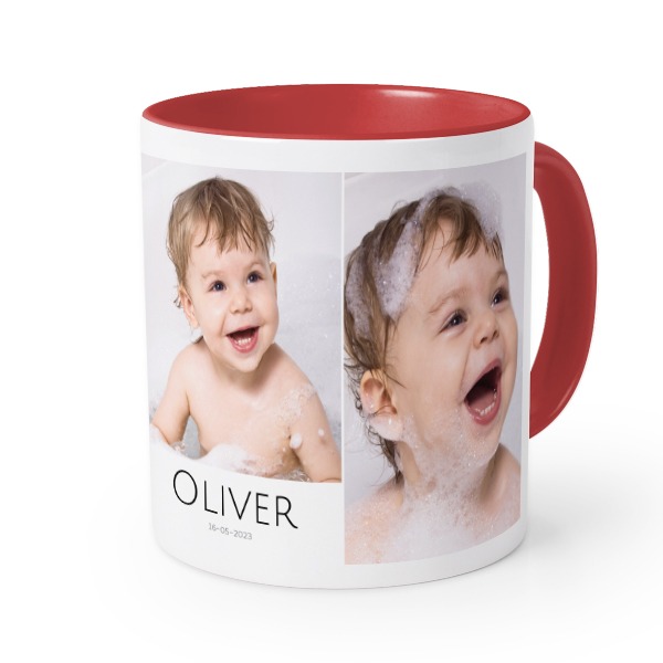 Mugg med färg röd