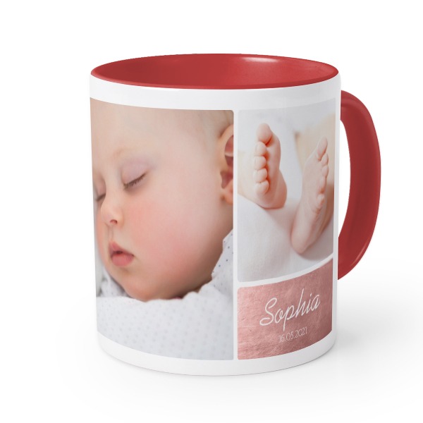 Mugg med färg röd