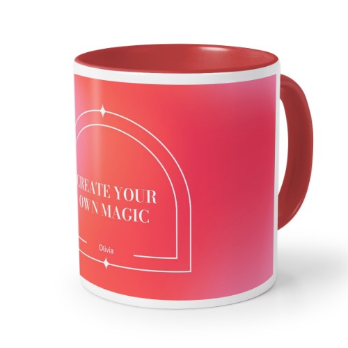 Farbige Tasse rot