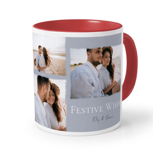 Mugg med färg röd