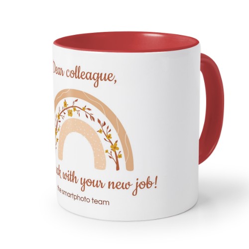 Farbige Tasse rot