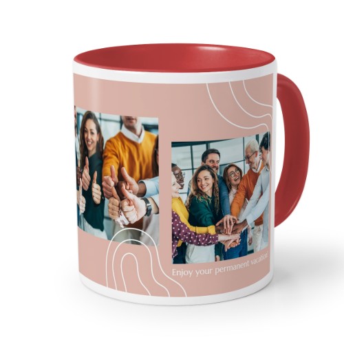 Gekleurde mok rood Gekleurde mok rood