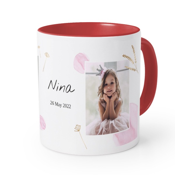 Gekleurde mok rood