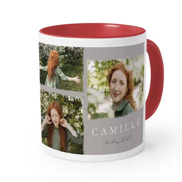Gekleurde mok rood