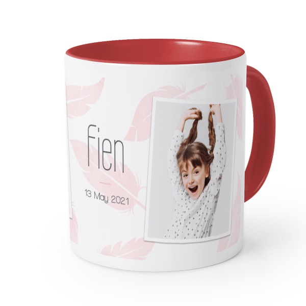 Farbige Tasse rot