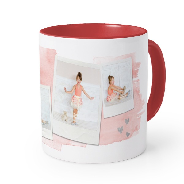 Gekleurde mok rood