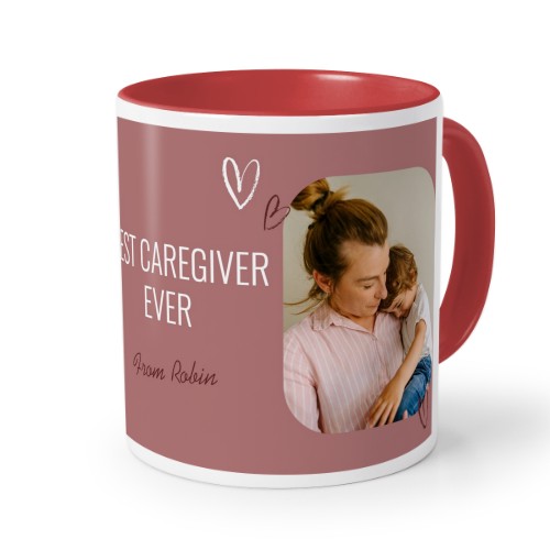 Mugg med färg röd