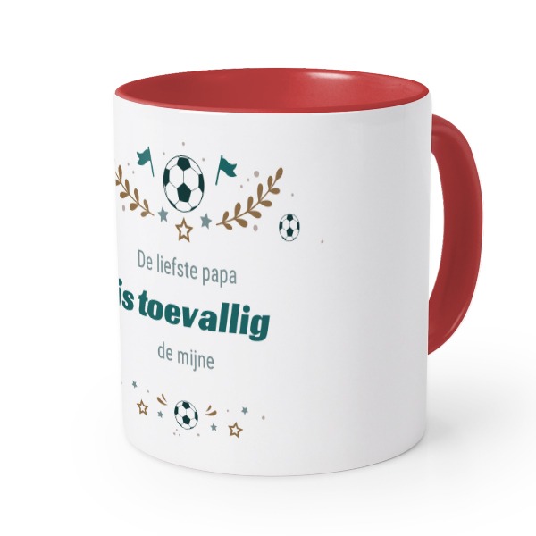 Gekleurde Mok rood
