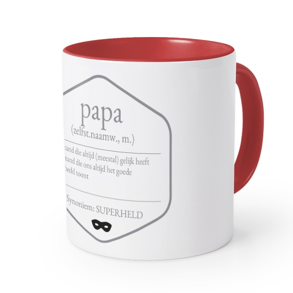 Gekleurde Mok rood