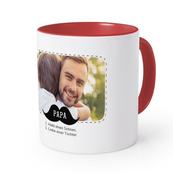 Farbige Tasse rot