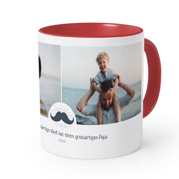 Farbige Tasse rot