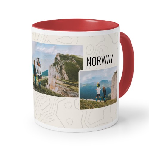 Farvet krus rød Farvet krus rød