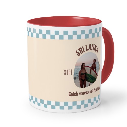 Farvet krus rød Farvet krus rød