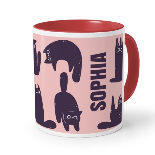 Black Cats Pattern Text only