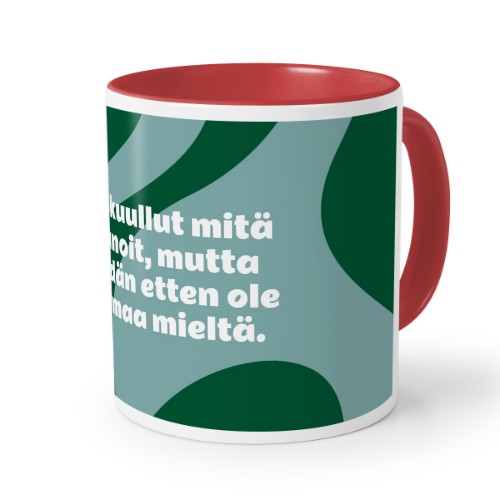 Värillinen muki punainen Värillinen muki punainen