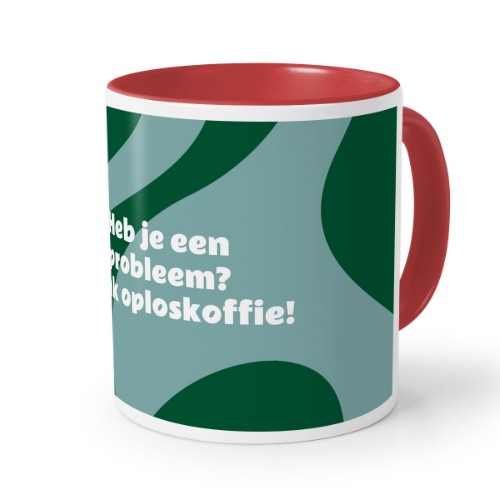 Gekleurde mok rood Gekleurde mok rood