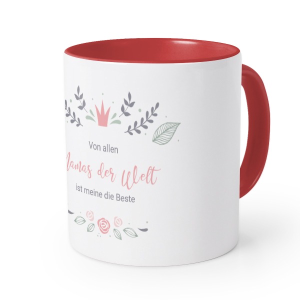 Farbige Tasse rot Farbige Tasse rot