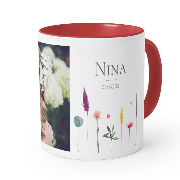 Mugg med fÀrg röd Mugg med fÀrg röd