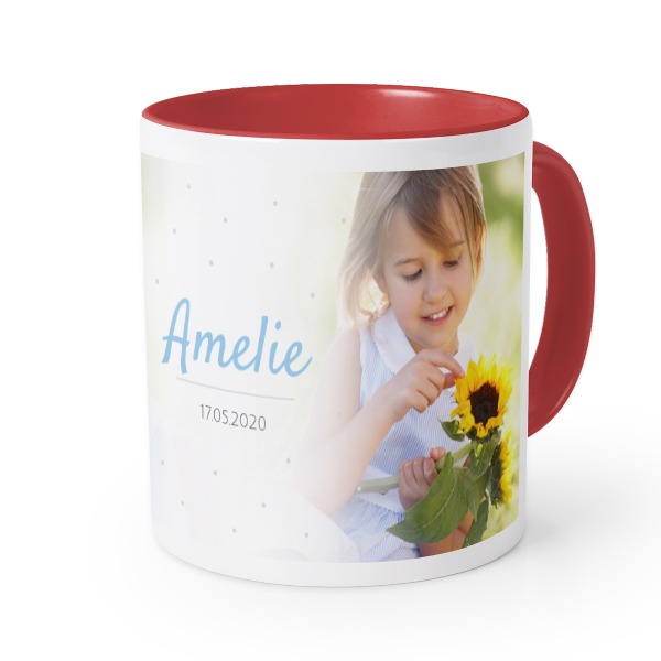 Farbige Tasse rot Farbige Tasse rot