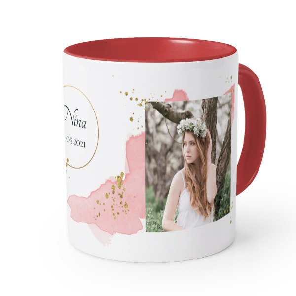 Gekleurde mok rood Gekleurde mok rood
