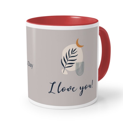 Farbige Tasse rot