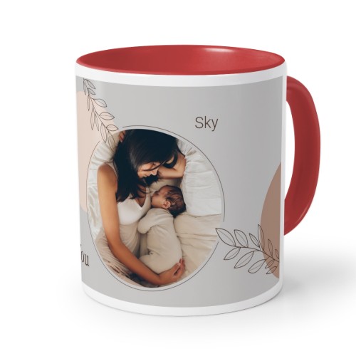 Bohemisk stil med cirkler og blade