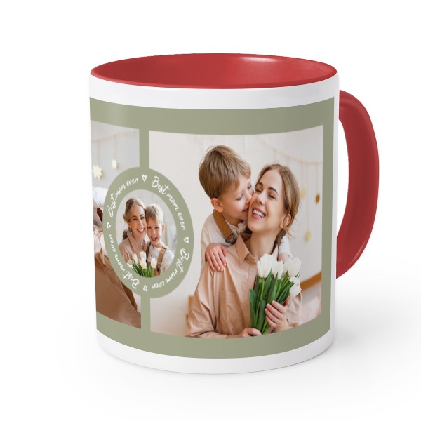 Farbige Tasse rot