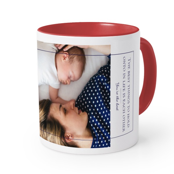 Farbige Tasse rot