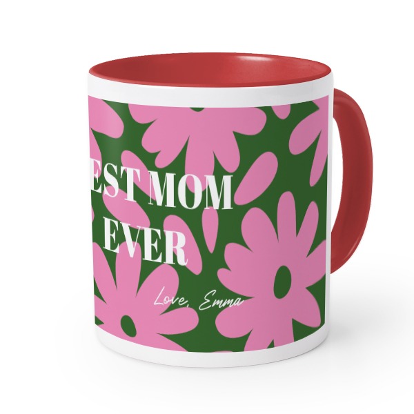 Farbige Tasse rot