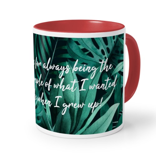 Farbige Tasse rot Farbige Tasse rot