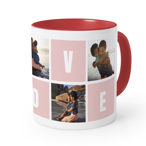 Farbige Tasse rot