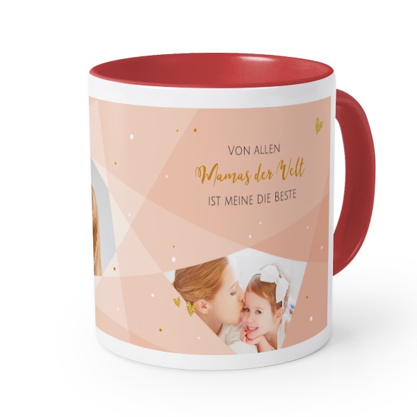 Farbige Tasse rot