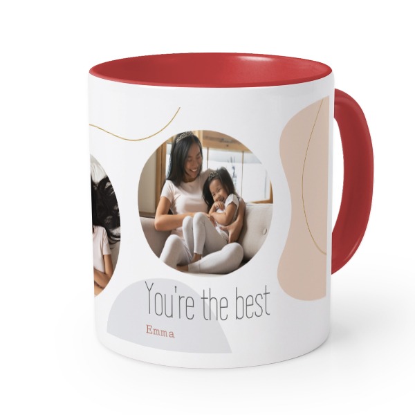 Farbige Tasse rot