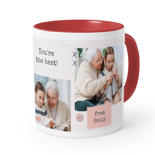 Farbige Tasse rot