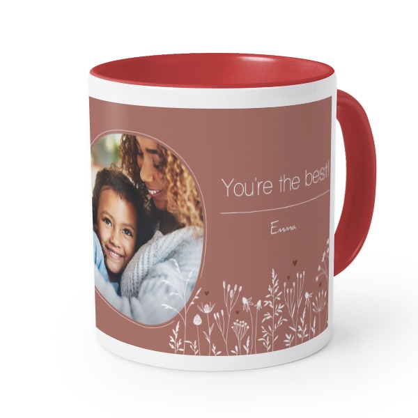 Gekleurde Mok rood Gekleurde Mok rood