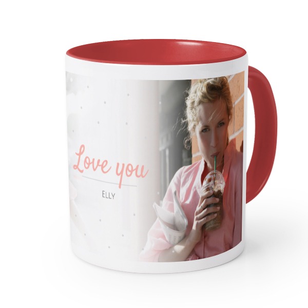 Mugg med fÀrg röd Mugg med fÀrg röd