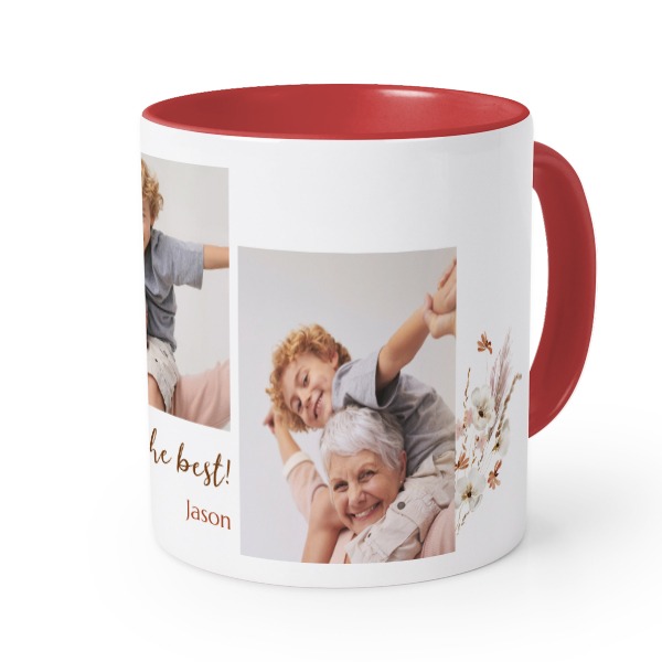 Gekleurde mok rood