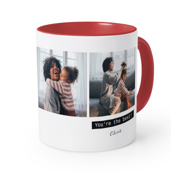 Gekleurde mok rood