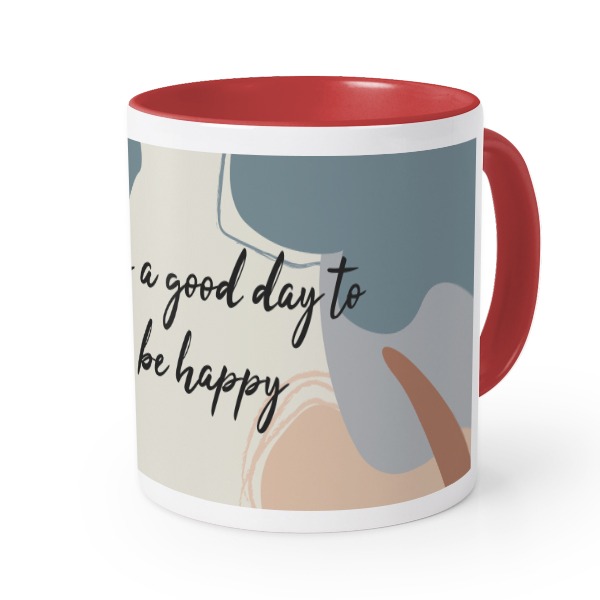 Farbige Tasse rot