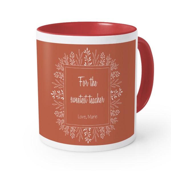 Colored Mug Red