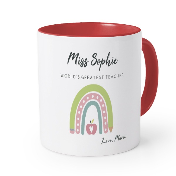 Colored Mug Red