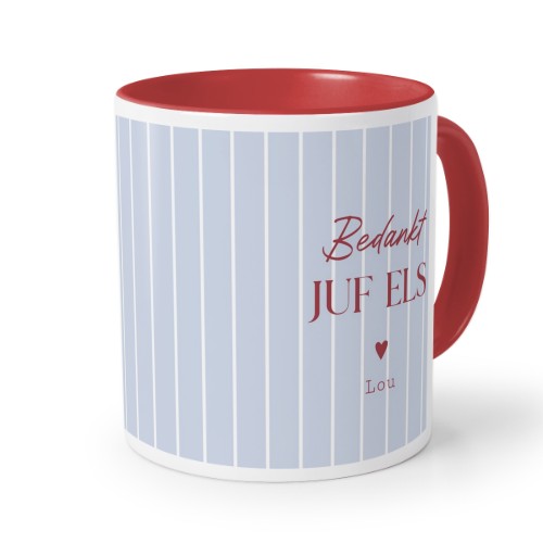 Gekleurde Mok rood Gekleurde Mok rood