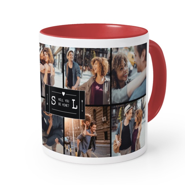 Farbige Tasse rot